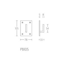 Piet Boon PB105 jashaak large 78x105x5mm mat zwart