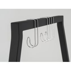 Set van 3 chromen haken tbv Functionals kledingrek Butler