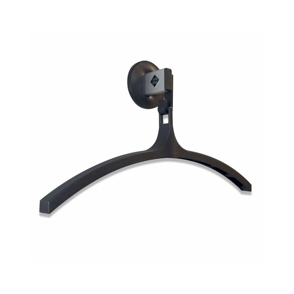 Basic Pro-line wandgarderobe met 1 kledinghanger - grijs/zwart