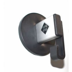 Basic Pro-line wandgarderobe met 1 kledinghanger - grijs/zwart