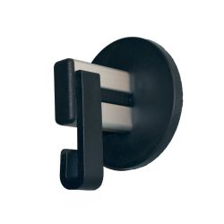 Basic Pro-line wandgarderobe met 1 kledinghanger - grijs/zwart