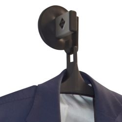 Basic Pro-line wandgarderobe met 1 kledinghanger - grijs/zwart