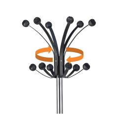 Unilux staande kapstok Hakea - zwart/chroom