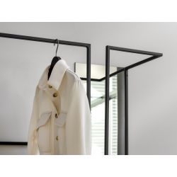 Functionals Frame W wandkapstok - zwart