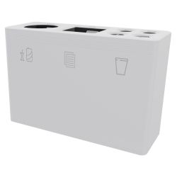 Functionals Ditch 3 afvalscheidingssysteem - wit