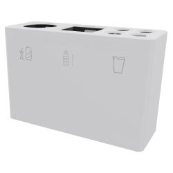 Functionals Ditch 3 afvalscheidingssysteem - wit