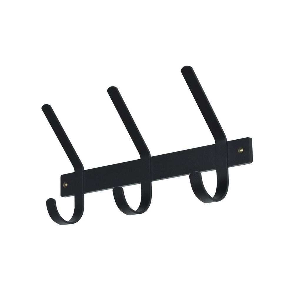 Spinder Design Dexter 3 wandkapstok - zwart