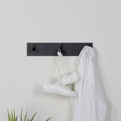 Spinder Design Leatherman 3-haaks wandkapstok - zwart