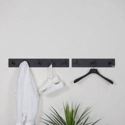 Spinder Design Leatherman 5-haaks wandkapstok - zwart