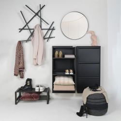 Spinder Design Matches XS wandkapstok - zwart