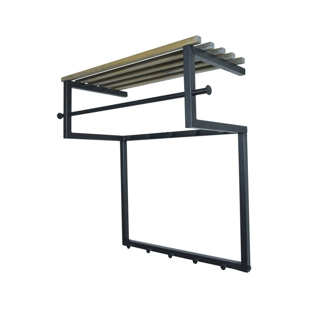 Spinder Design wandkapstok Rizzoli - zwart/eikenhout