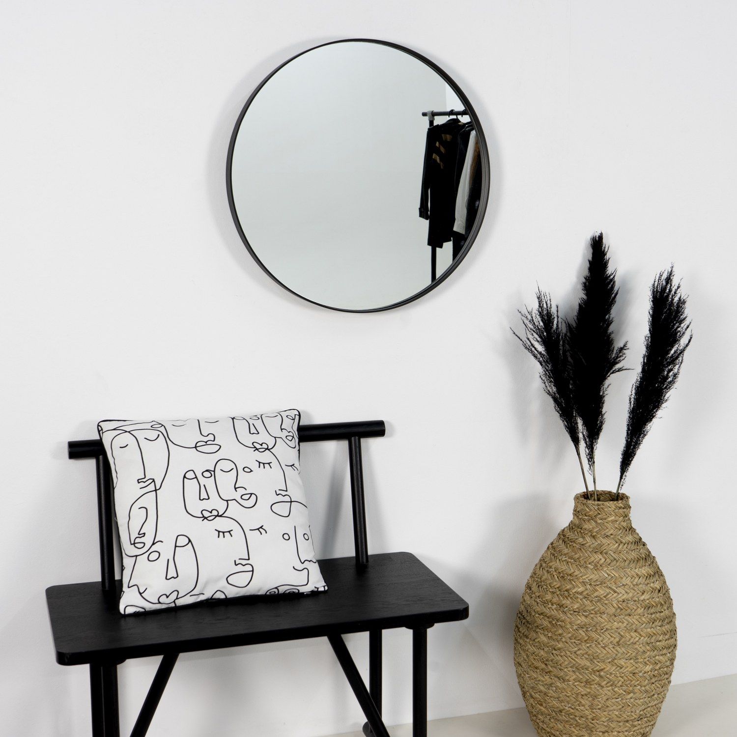 Spinder Design Donna 3 spiegel 60x60 cm - zwart
