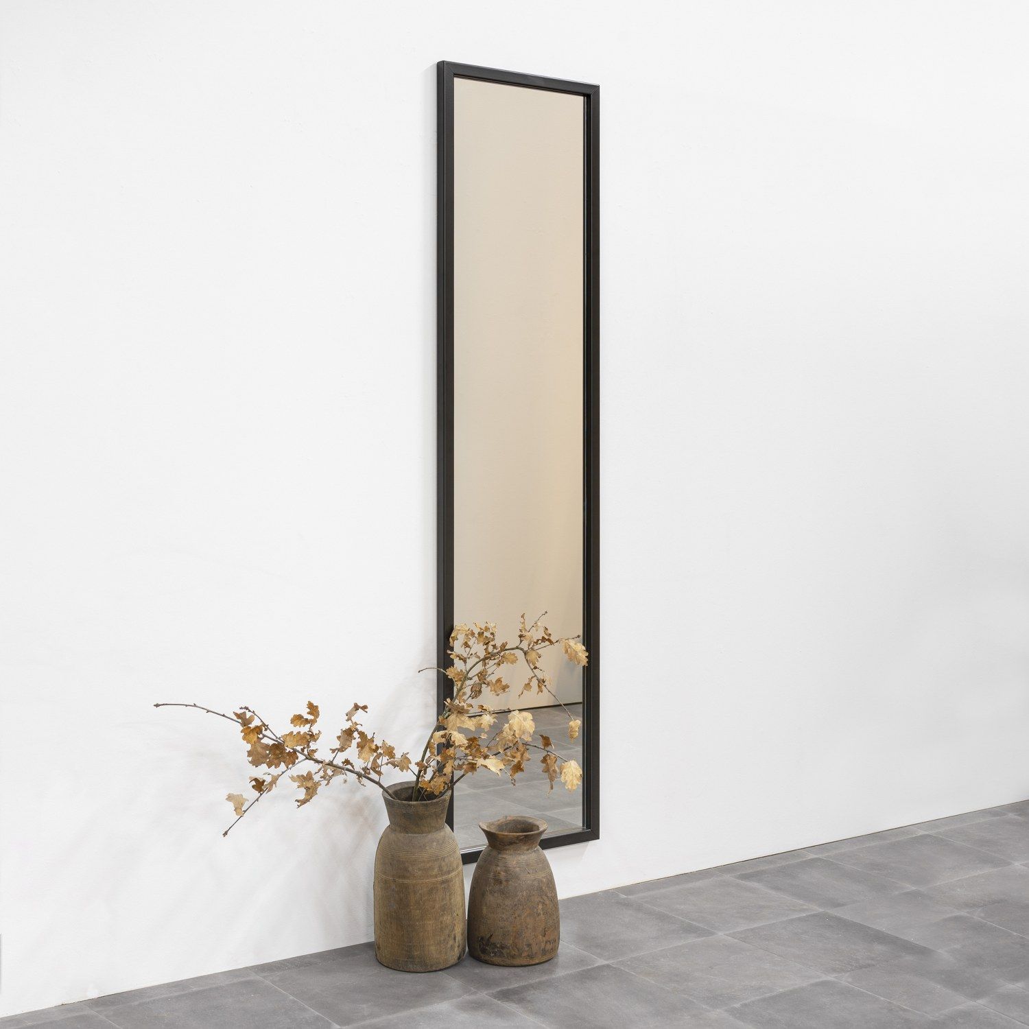 Spinder Design Senza M2 passpiegel 185x46 cm - zwart