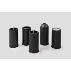 Functionals Revolved L2 afvalbakysteem - zwart