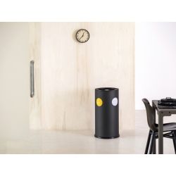 Functionals Revolved L3 afvalbakysteem - zwart