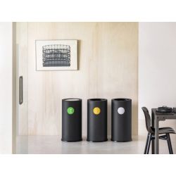 Functionals Revolved L1 tuimeldeksel afvalbakysteem - zwart