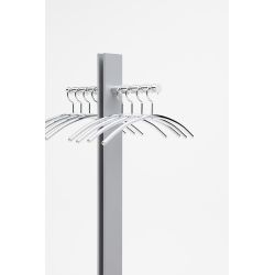 Cascando staande garderobe Standfree - aluminiumgrijs