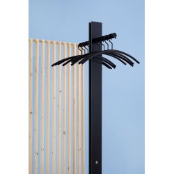 Cascando staande garderobe Standfree - antracietgrijs/zwart