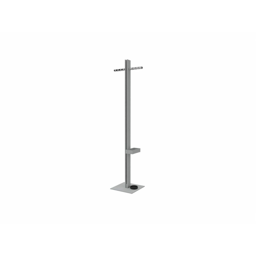 Cascando staande garderobe Standfree-P incl. paraplustandaard - aluminiumgrijs