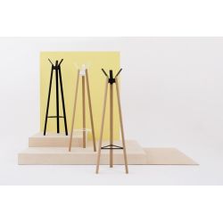 Cascando staande kapstok Fuse eikenhout - zwart