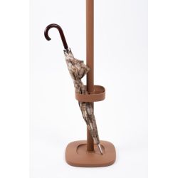 Cascando staande kapstok Plus incl. parapulstandaard - bruin