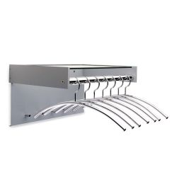 Cascando Hangon 12 Large wandgarderobe voor 12 kledinghangers - aluminium