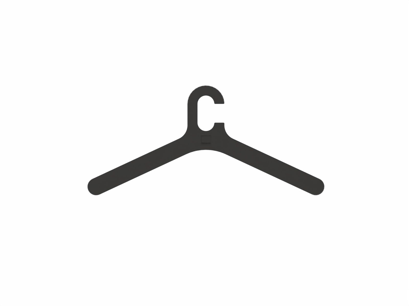 Cascando Pole kledinghanger - basaltzwart