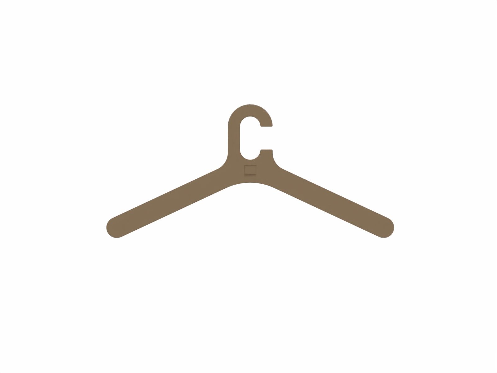 Cascando Pole kledinghanger - warmgrijs