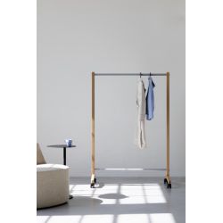 Cascando garderoberek Round20 single - eikenhout naturel