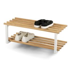 Spinder Design Rizzoli/Marco schoenenrek - wit/eikenhout