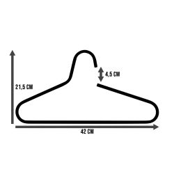 Spinder Design Victorie kledinghangers (set van 5 stuks) - clay terra