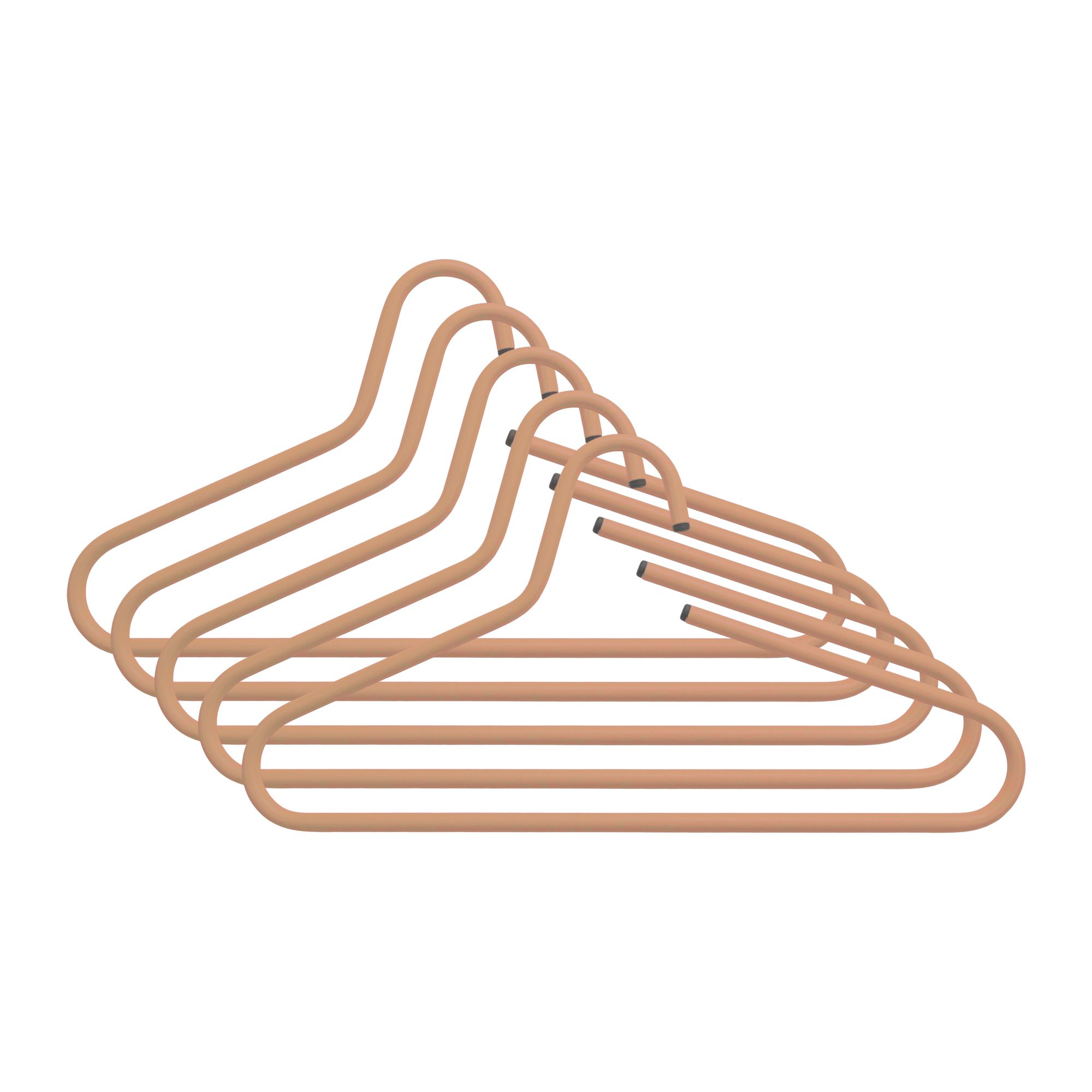 Spinder Design Victorie kledinghangers (set van 5 stuks) - clay terra