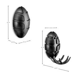 Spinder Design Bug kapstok - zwart/chroom