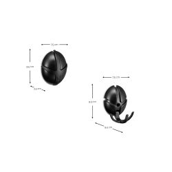 Spinder Design Tick kapstok - clay terra