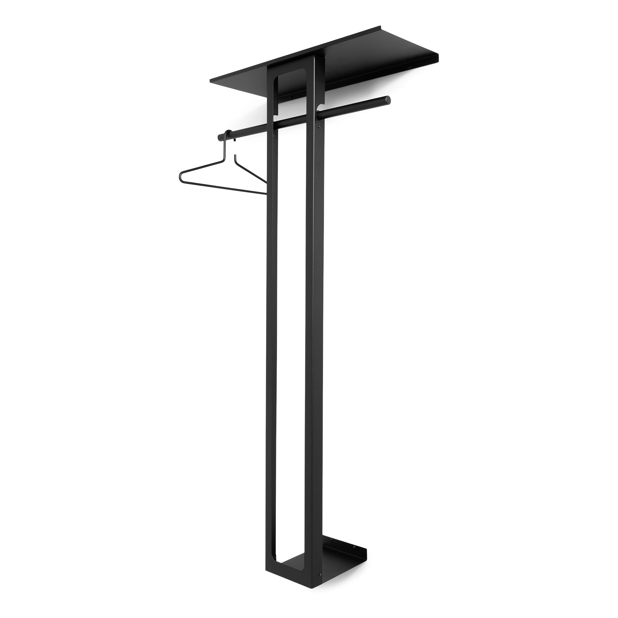 Spinder Design Luno large 70 wandkapstok - zwart