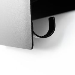 Spinder Design Vigilo 80 wandkapstok - zwart