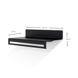 Spinder Design Sway 60 wandkapstok - zwart