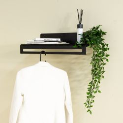 Spinder Design Sway 60 wandkapstok - zwart