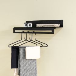 Spinder Design Sway 60 wandkapstok - zwart