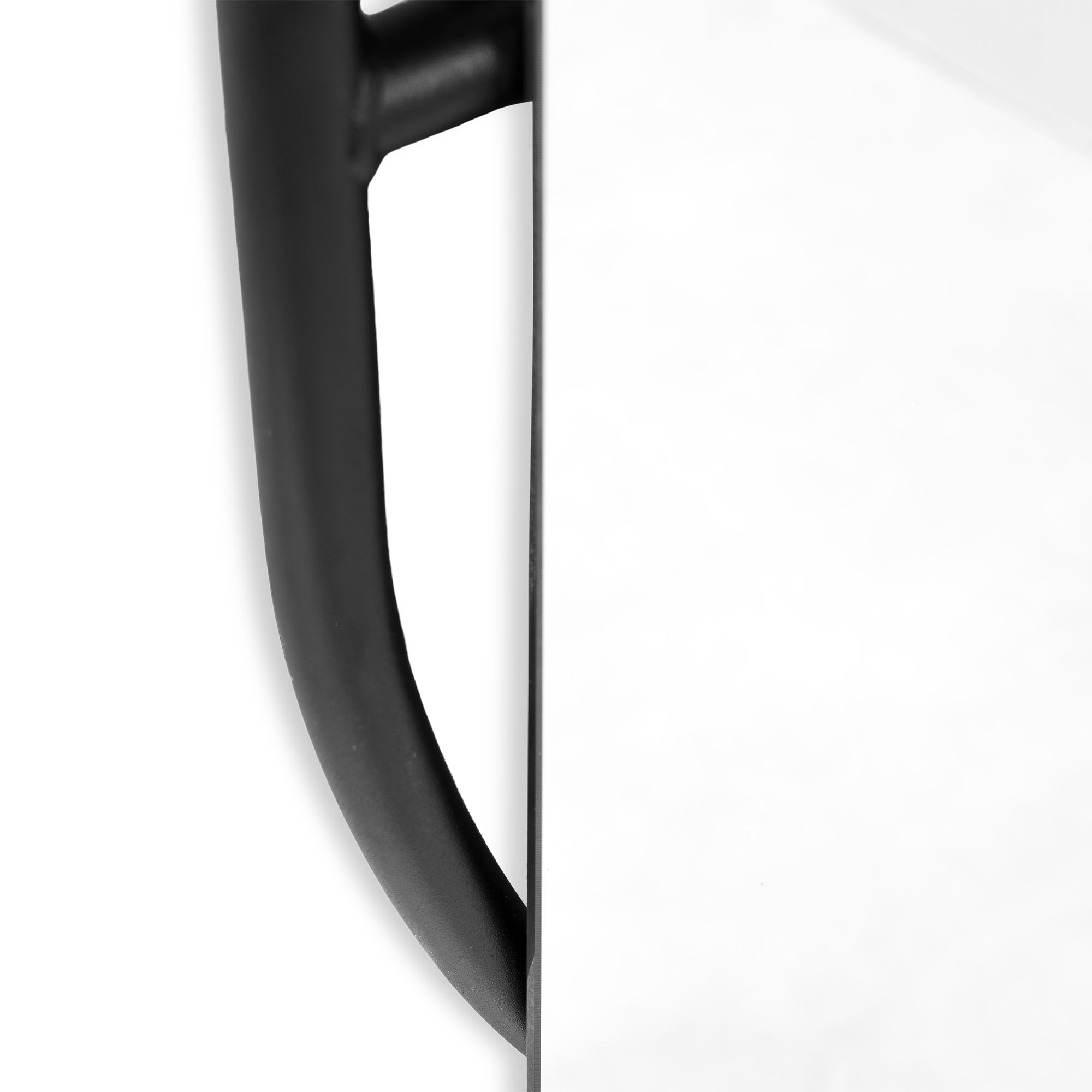 Spinder Design Orbis oval 160 spiegel 159x59 cm - zwart