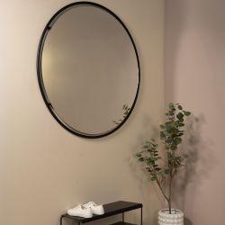 Spinder Design Orbis L spiegel 119x119 cm - zwart