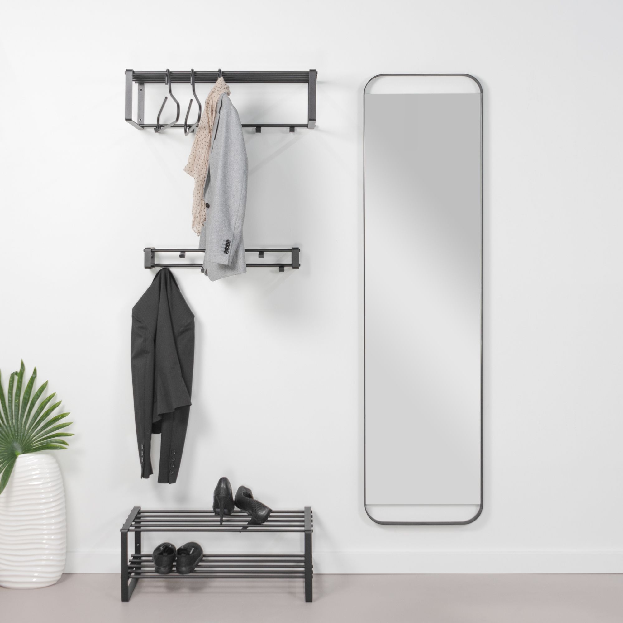 Spinder Design Rex Mirror L spiegel 175x46cm - zwart