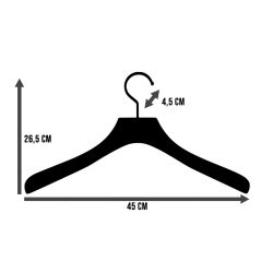 Spinder Design Lotus kledinghangers - zwart