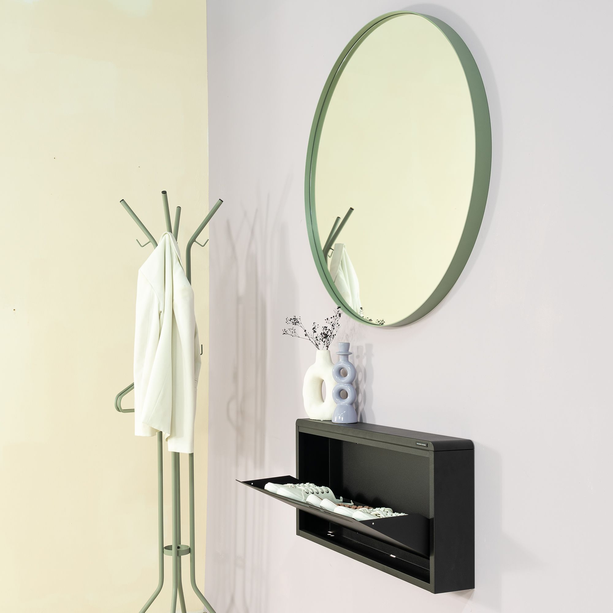 Spinder Design Donna 5 spiegel 90x90 cm - dusty green
