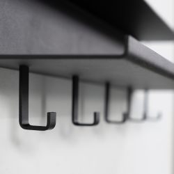 Spinder Design Easy wandkapstok - zwart