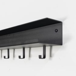 Spinder Design Easy wandkapstok - zwart