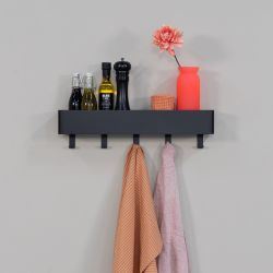 Spinder Design Multi 5 wandkapstok - zwart