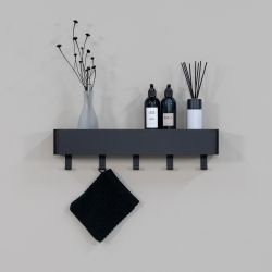 Spinder Design Multi 5 wandkapstok - zwart