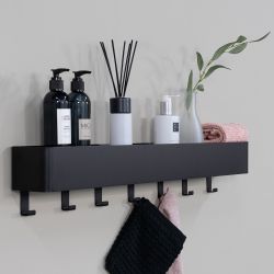Spinder Design Multi 7 wandkapstok - zwart