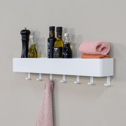 Spinder Design Multi 7 wandkapstok - wit